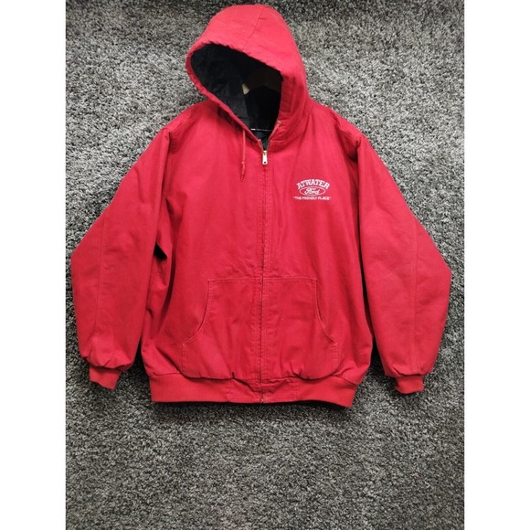 Dunbrooke Duck Canvas Crimson Jacket Men XLT XL Tall Red Quilt Lined Streetwear - Picture 1 of 11